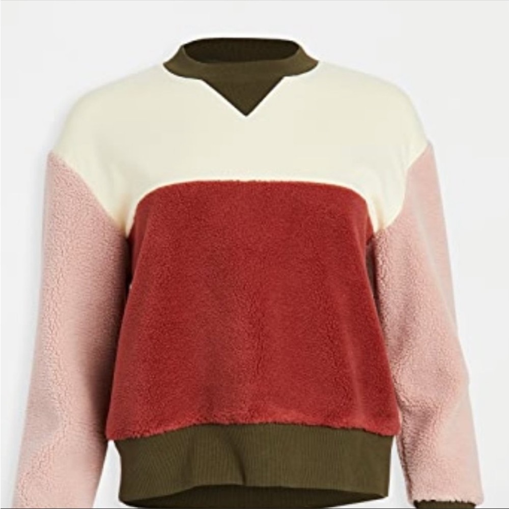 L. F. markey Sherpa Colorblock sweatshirt